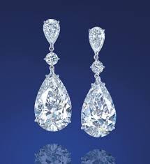 A pair of pear -­‐ shaped  D -­‐ color  Flawless  diamond  ear  pendants  of  25.49  and  25.31   carats WORLD AUCTION RECORD PRICE FOR A PAIR OF DIAMOND EAR PENDANTS $ 9,740,736